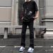 Nordmann Black Straight-Leg Jean For Men Slim Fit American High Street Style Slightly Flared Scimitar Veratile Caual Long_mkmklike.com