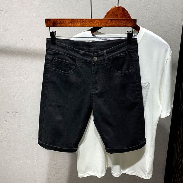 Men's Clothing Men's Ripped And Patched Denim Shorts Trendy Summer Lightweight Patchwork Cargo Style With Multiple Pockets Five Point Length_mkmklike.com