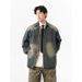Denim Loose Plus Size 2025 Spring And Autumn American Workwear Shirt Casual Jacket Men_mkmklike.com