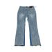 Women's Clothing Denim Splicing Flared Pants Washed Distressed Splicing Jeans For Men And Women_mkmklike.com