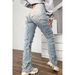 Layered Patchwork Denim Jeans For Women – High Waist Straight Leg, Vintage Washed & Distressed (Y2K Revival, Oversized Fit)_mkmklike.com