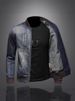 High-End Retro Stand Collar Trendy Brand Spring Autumn New European And American Motorcycle Jacket Men's Stylish Denim_mkmklike.com