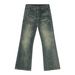 EF JEANS | 2024 New High Street Retro Old Washed Pattern Design Slightly Stretched And Thin Straight Jeans Tide_mkmklike.com