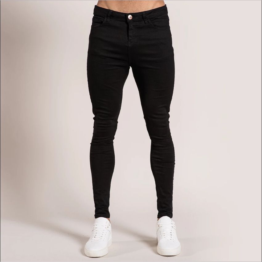 Black Stretch Slimming Jeans For Men - Ins Viral Skinny Ankle Denim With Slim Fit_mkmklike.com