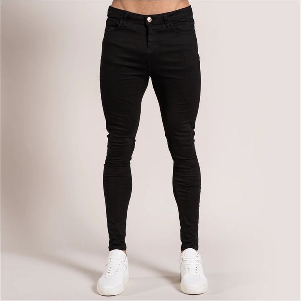 Black Stretch Slimming Jeans For Men - Ins Viral Skinny Ankle Denim With Slim Fit_mkmklike.com