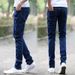 Spring And Autumn Jeans Men's Slim Fit Small Casual Straight Leg Korean Version Trendy Black Dirt Resistant Work_mkmklike.com