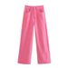 Women's Clothing Straight High Waist Jeans For Female Students New Loose Retro Wide Style Mopping Pants Trend_mkmklike.com