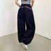Korean Style Women's Loose Wide Leg Jeans – Pink Letter Embroidery & Retro Wash (S-L)_mkmklike.com