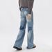 Men's Clothing Washed Straight Wide Leg Drape Trendy High Street Mopping Pants_mkmklike.com
