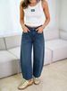 Women's Distressed Relaxed Fit Jeans – Vintage Washed High Waist Wide Leg Denim Pants (Dark Brown/Navy/Army Green, S/M/L/XL/XXL)_mkmklike.com