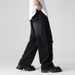 Men's Clothing new high street wide leg casual long trousers washed retro big pocket workwear jeans men autumn_mkmklike.com