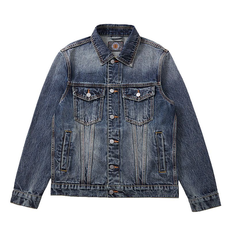 Men's Red-eared Denim Jacket Spring And Autumn Casual Loose Large Size American Retro Trendy Tooling 14_mkmklike.com