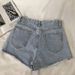 Women's High Waist Denim Shorts Korean Style plus Size Loose Wide Leg A-Line Ripped Frayed Hem Trendy Hot Pants Summer 2022_mkmklike.com