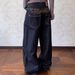 Vintage American Retro Embroidered Washed Jeans For Women – Straight Leg Wide Fit Casual Denim Pants (Black, XS-3XL)_mkmklike.com