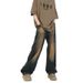 Nordmann American Retro Jeans For Men With Design Sense, Distressed Washed Casual Pants, Autumn And Winter High Street Loose_mkmklike.com