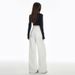 White High-waisted Straight-leg Jeans For Women, 2025 Autumn New Women's Fashion, Loose-fitting Slimming Narrow Wide-leg_mkmklike.com