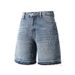 Men's Trendy Casual Denim Shorts New Style Five Point Pants Versatile Hot Fix Rhinestones_mkmklike.com