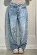 Women's Casual Starry Rhinestone Denim Jeans Loose Straight Leg Long Pants European American Style_mkmklike.com