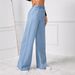 European And American Style High-Waisted Wide-Leg Denim Jeans for Women Loose Retro Drapey Straight Leg Trousers New Summer Fashion_mkmklike.com