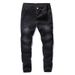 Spring And Autumn Anti-theft Pocket Jeans Men's Loose Elastic High Waist Straight Pants Fattened Plus Size Business Jeans_mkmklike.com