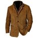 Cross-Border Spring Autumn New European And American Fashion Retro Jacket Men's Casual Coat Turn-Down Collar Workwear_mkmklike.com