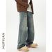 Men's Clothing Washed Jeans Men's Autumn Straight Floor Mopping Pants_mkmklike.com