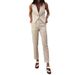 Women's new fashionable temperament simple vest suit long suit pants_mkmklike.com