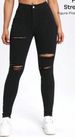 Distressed High-Waist Skinny Jeans For Women - Ripped & Frayed Detail, Stretch Denim, Sexy Streetwear (XS-XXL)_mkmklike.com