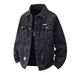 Men's Clothing New Workwear Embroidered Denim Jacket Fashionable Slim Fit Comfortable Long Sleeved Top Spring And Autumn Large Size Jacket For Men_mkmklike.com