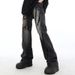 Men's Ripped Jeans 2024 American High Street Fashion Brand Retro Straight Loose Fit For Teenagers, Stylish And Cool_mkmklike.com