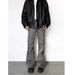 Temperament, No Brand, Versatile, Simple, Wasteland, Feng Shui, Washing, Making Old, Wrinkled, Micro Flared Jeans,_mkmklike.com
