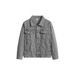 Men's Hong Kong Style Patchwork Denim Jacket Distressed Washed Casual Spring Autumn Midweight Straight Leg Jeans Two Piece Set_mkmklike.com