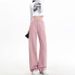 Narrow Straight-leg White Jeans For Women, 2025 Spring/summer, High-waisted Petite Pants, Casual Versatile, Japanese And_mkmklike.com