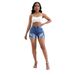 New Xintang jeans sexy hotties high waist tight butt ripped denim shorts for women_mkmklike.com