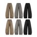 Men's Linen Wide-Leg Trousers – Relaxed Fit, 100% Cotton, Breathable & Casual (Khaki/Black/Gray, S-XL)_mkmklike.com