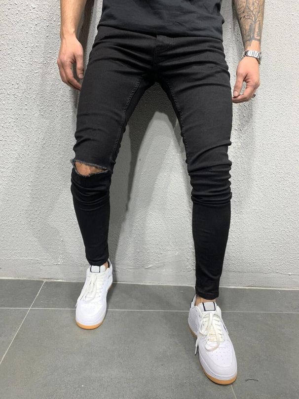 Men's Clothing Men's Stretch Tight Small Foot Jeans, Foreign Trade Independent Station, Jin Dian, Cut, Popular For Men_mkmklike.com