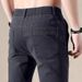 Men's Slim Fit Straight Leg Jeans Stretchy Korean Style Trendy Loose Fit Business Casual Pants for Spring Autumn 2024_mkmklike.com