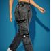 High Elastic Multi Pocket Cargo Pants, Denim Trousers_mkmklike.com