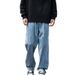Men's Clothing Classic American Vintage Straight-Leg Jeans For Men – Relaxed Fit Comfortable Cotton Denim Pants With Adjustable Waist_mkmklike.com