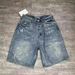 Women's Clothing AC High Street Trendy Brand Retro Versatile Loose Ripped Old Hand Painted Jeans Men's Denim Shorts_mkmklike.com