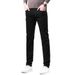 Men's Clothing Men's Slim Straight Leg Jeans Fleece Lined Warm Cold Proof Long Pants Winter Denim For Formal & Casual_mkmklike.com