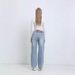 Women's Clothing Sweet Bow-Embroidered Wide-Leg Jeans – High-Waisted Relaxed Fit (Blue, Sizes XS-XXXL, Cotton Denim)_mkmklike.com