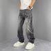 Light Blue Spring Summer Jeans for Boys Handsome Trendy Harem Pants Loose Casual Carrot Style Versatile Washed Denim_mkmklike.com