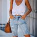 Women's Clothing Washed Hole Washed Cotton Women's Denim Shorts_mkmklike.com