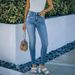 Women's Clothing Light Blue Stretch Skinny Jeans Women's Denim Jeans_mkmklike.com