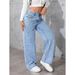 Retro High-Waisted Wide Leg Jeans For Women – Vintage Loose Fit Denim Pants (Light Blue, S-2xl) Fashion Trends_mkmklike.com