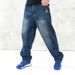 European And American Winter Loose And Fattened Plus Fat Hip Hop Large Size Skateboard Pants_mkmklike.com