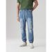 Men's Light Blue Elastic Leg Jeans Pants Slight Stretch Long Trousers Foreign Trade_mkmklike.com