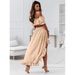Women's Clothing new one-shoulder ruffle skirt suit casual irregular short-sleeved two-piece suit_mkmklike.com