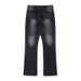 Men's Clothing | Cleanfit Water Ripple Retro Washed Distressed Loose Flared Jeans Trousers For Men And Women_mkmklike.com